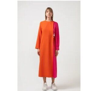 NEW Touché Privé Constrast Colored Day Orange Pink Dress P6306